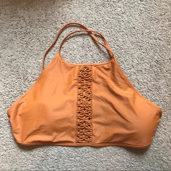 American Eagle Outfitters Other - AMERICAN EAGLE CAMEL COLORED HIGH-NECK BIKINI TOP